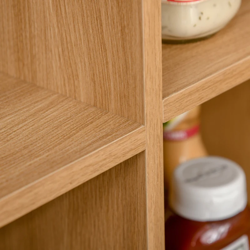 HomCom Bufet de bucatarie, cu 2 usi, 100x35x80 cm, maro