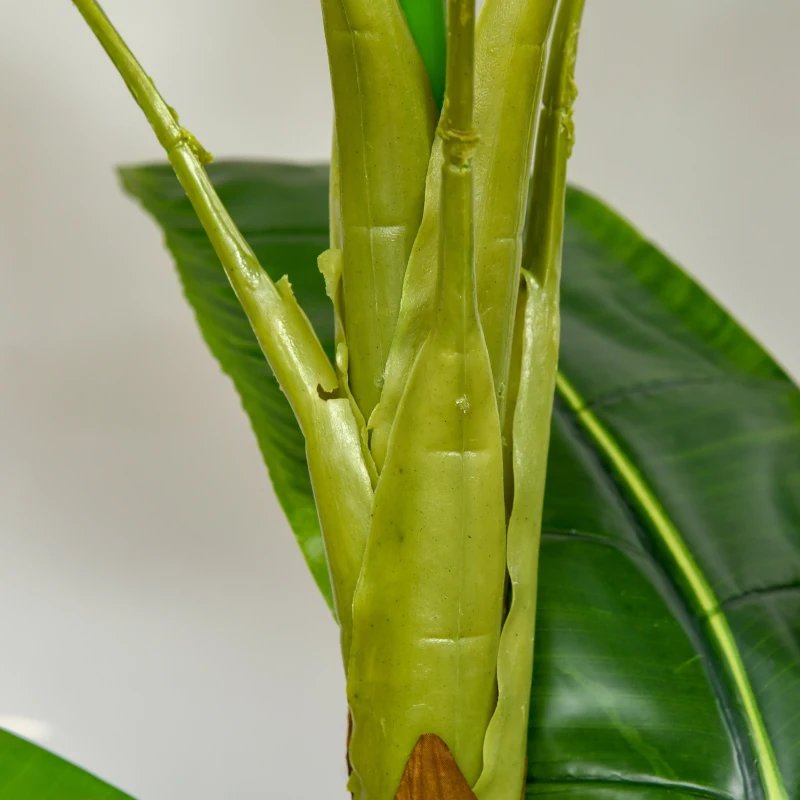 HOMCOM Bananier Planta in Ghiveci, Bananier Artificial, Planta Artificiala de Interior si Exterior, 150 cm(m-8)