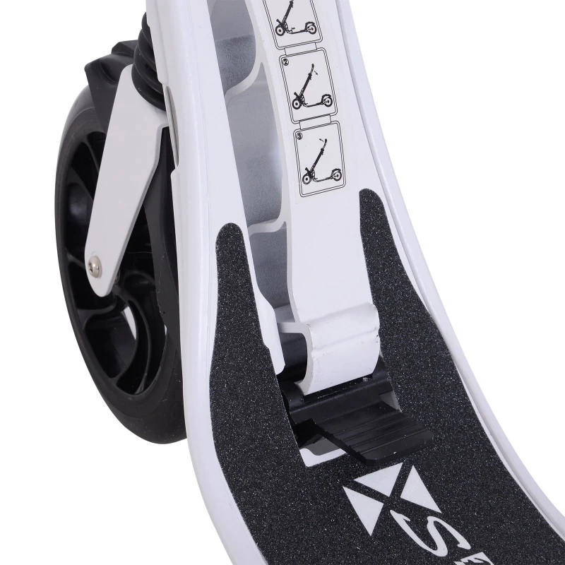 Homcom Trotineta in Aluminiu Pliabila pentru Adulti si Copii Alb