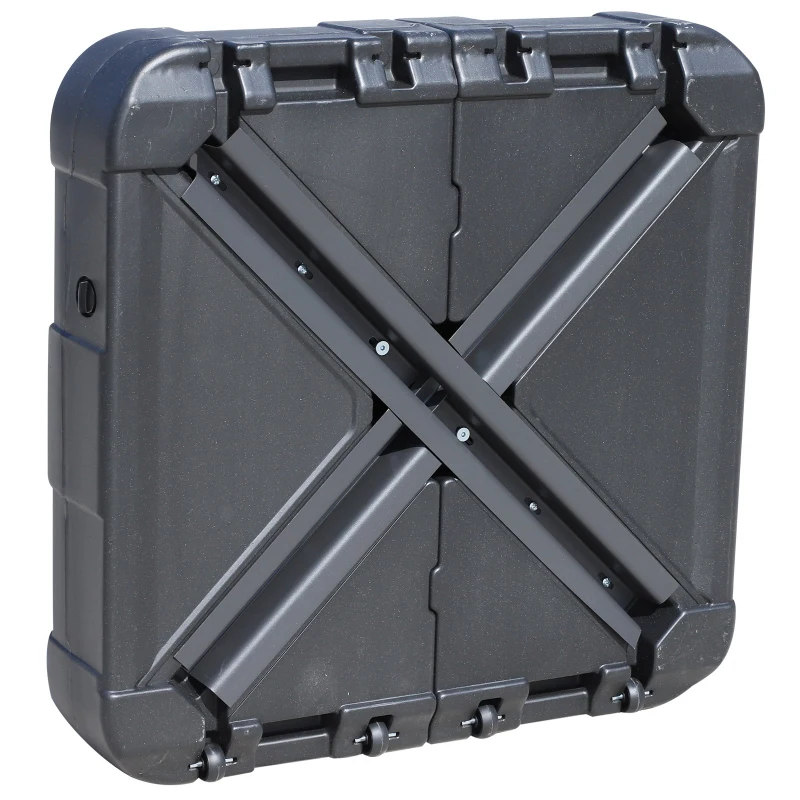 OutSunny Baza Umbrela de Gradina umpluta cu apa sau nisip, Negru max.125 kg, 84x84x19cm