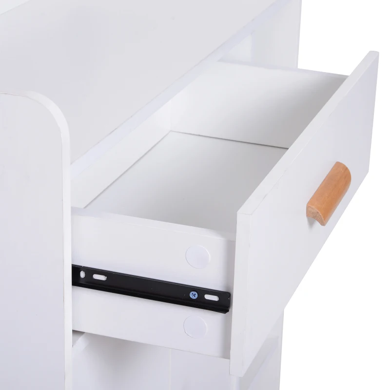 HOMCOM mobilier multifunctional, 80 x 29.5x96cm alb