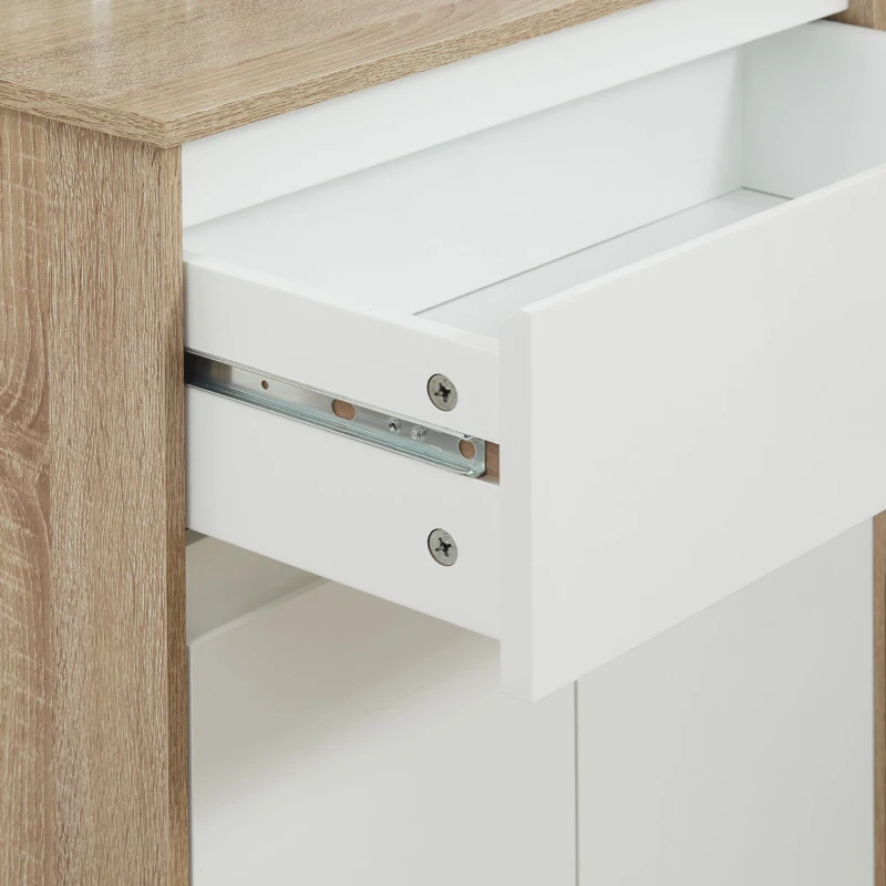 Kleankin Mobilier Baie Lemn & Alb – Compact, Multifunctional si Elegant(m-7)