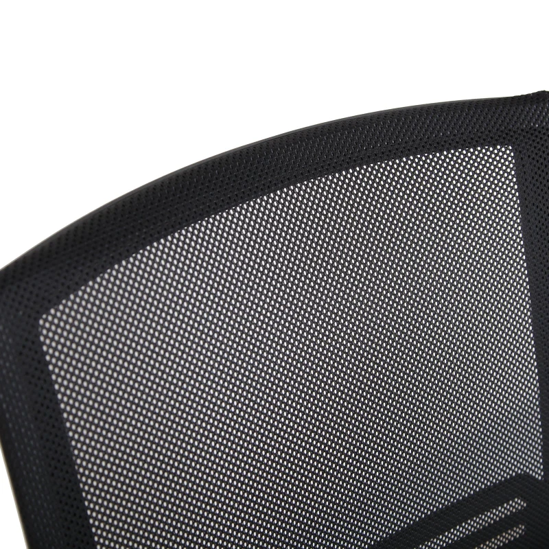 Vinsetto Scaun cu Roti de Birou in Tesatura din Plasa Negru