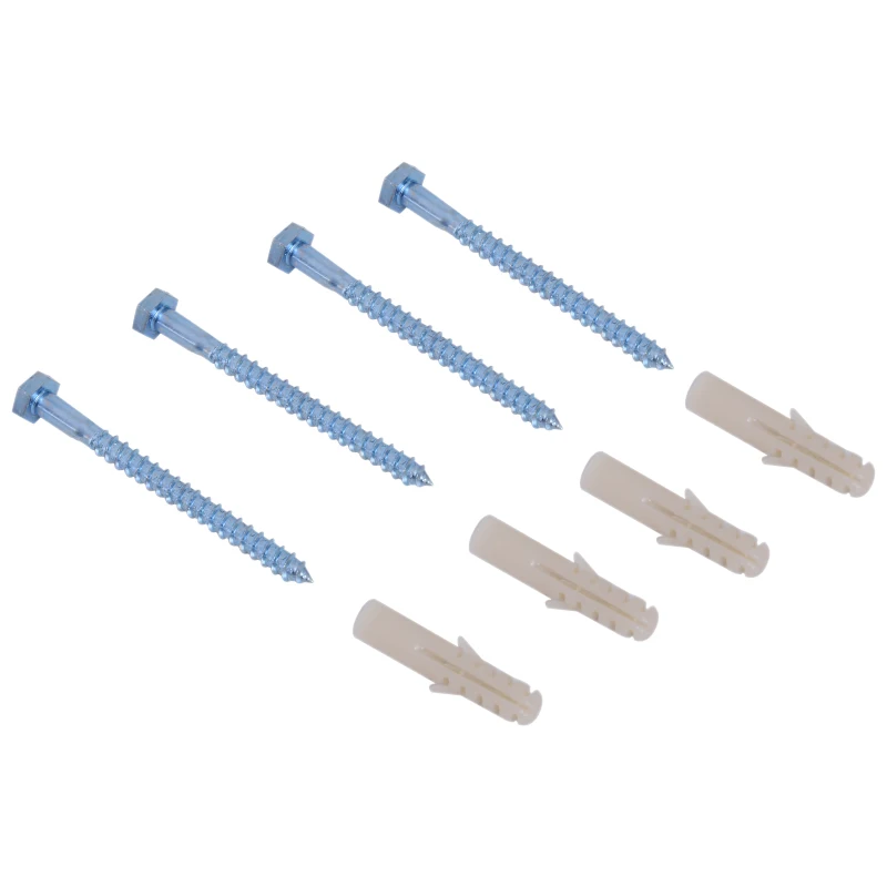 Homcom Rastel pentru 5 Biciclete Solid din Otel Argintiu 140.5 x 30 x 21.5cm