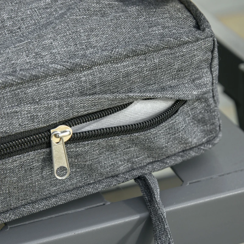 Outsunny Set 2 Canapele de Exterior Spatar Rabatabil si 1 Masuta de Gradina