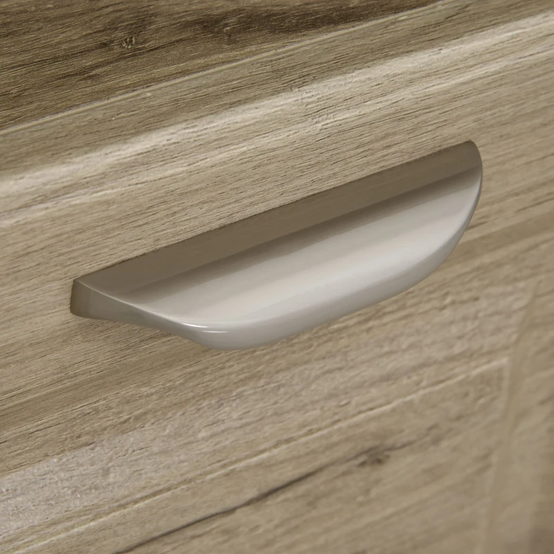 HomCom dulapior cu rafturi, 72x55x76 cm, lemn natural