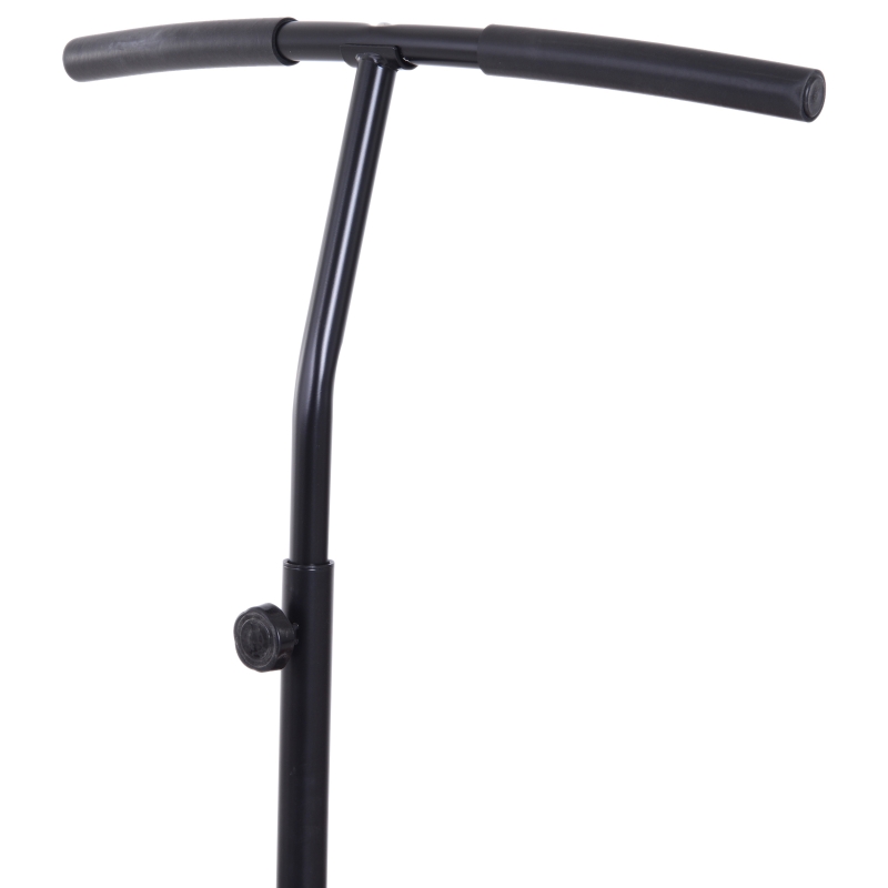 HOMCOM Trambulina Fitness cu Manubriu Negru si Portocaliu Ф114.3cm