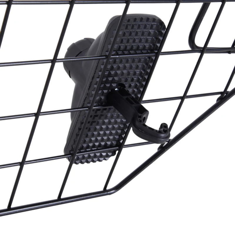 Pawhut bariera protectie auto, caini 89-122x41cm, neagra