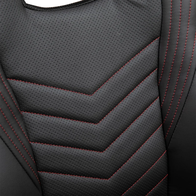 Vinsetto Fotoliu de Birou cu Invelis in Piele PU Premium Design Ergonomic Negru si Rosu