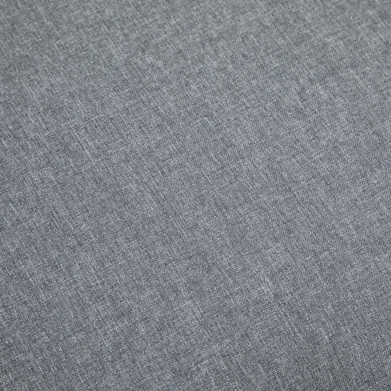 Homco Banca Captusita pentru Intern din Lemn cu Invelis din Lin Gri si Picioruse Antiderapante