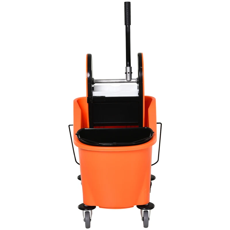 Homcom Carucior Curatenie cu Galeata 36 L si Storcator