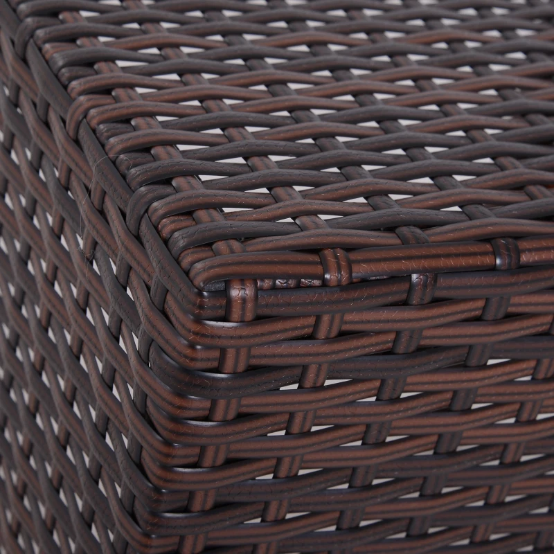 Outsunny Set 3 Masute de Gradina in PE Rattan,Maro