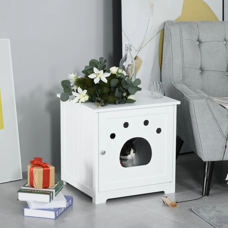 PawHut pat pentru pisici si caini de talie mica, 48x51x51cm