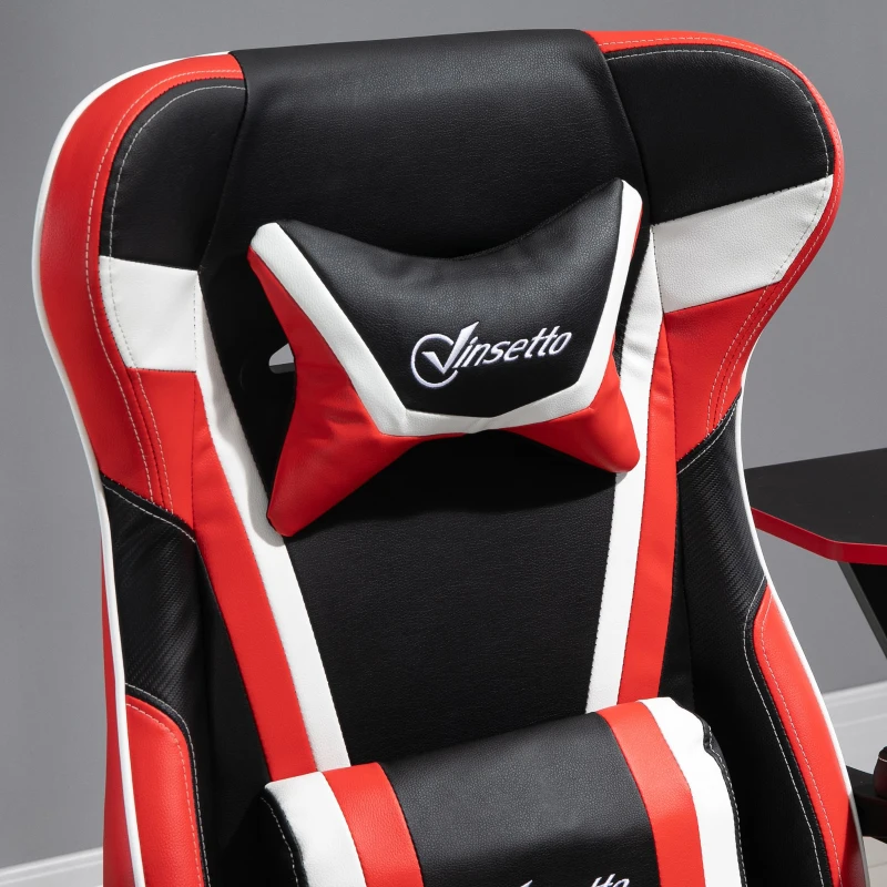 Vinsetto Fotoliu de Gaming, Rabatabil, Inaltime Ajustabila