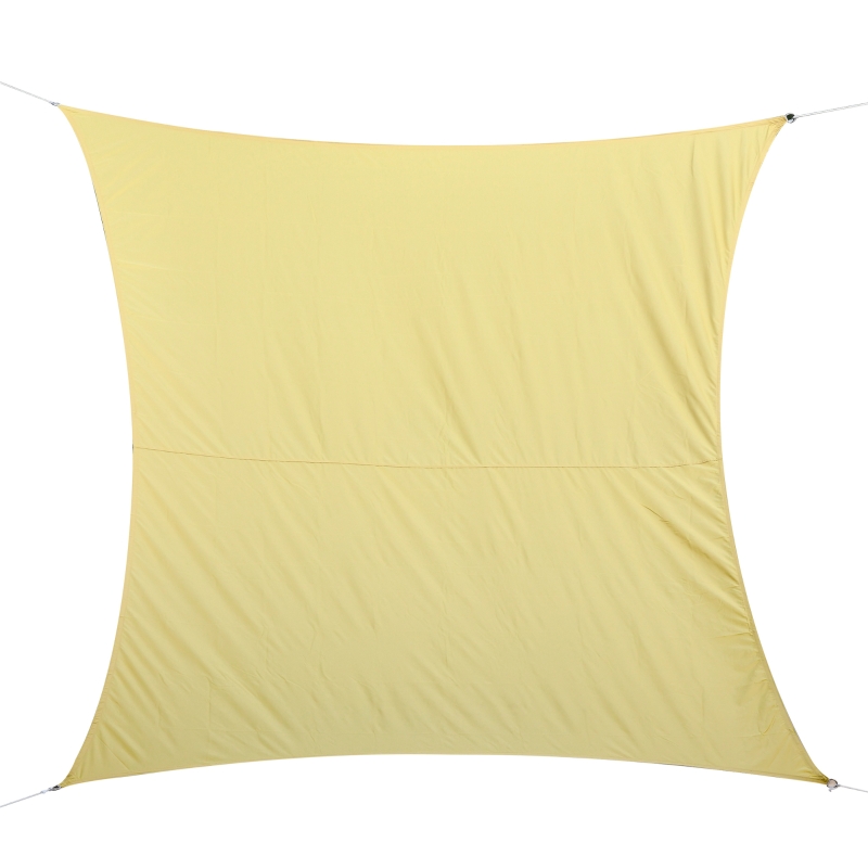 Outsunny Panza Umbrire Dreptunghiulara Copertina Soare din Poliester 3x4m Nisip