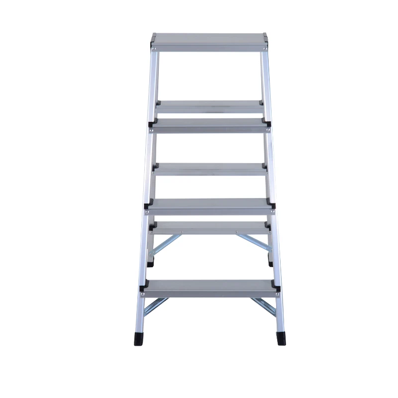 Homcom Scara Pliabila 4 Trepte din Aluminiu, Pliabila si Compacta, 81×42×72cm