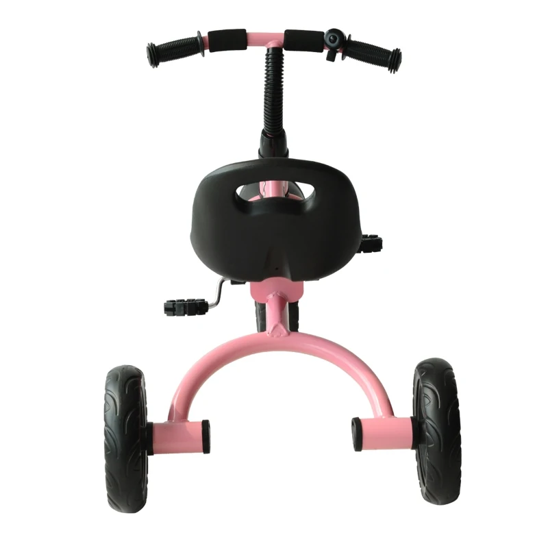 HomCom Tricicleta in Metal cu Clacson si Aripa, Roz
