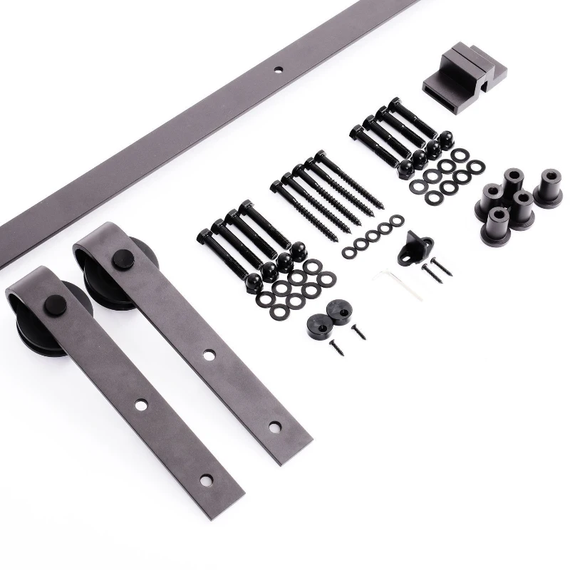HomCom Binario per Porta Scorrevole Portata 100kg con Kit Accessori
