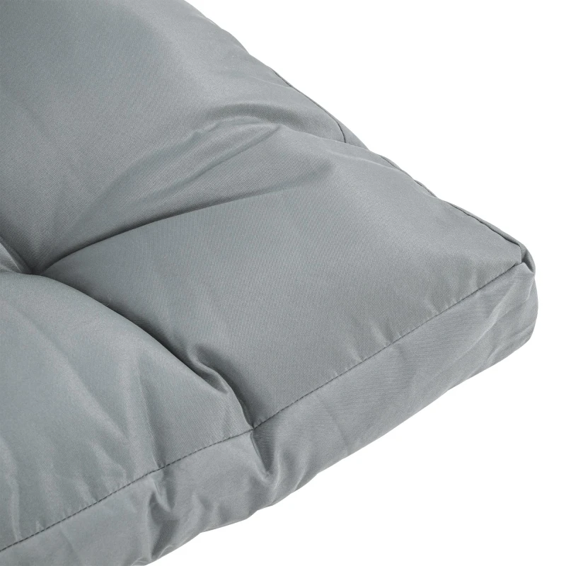 OutSunny Set 3 Perne pentru Canapea Paleti captusite in polister, Gri inchis