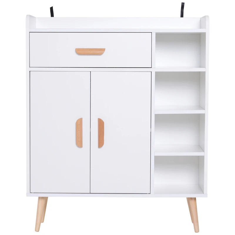 HOMCOM mobilier multifunctional, 80 x 29.5x96cm alb