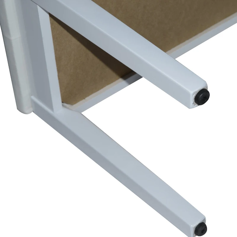 HomCom scaun pian, cu spatiu depozitare, 76x36x50cm, alb