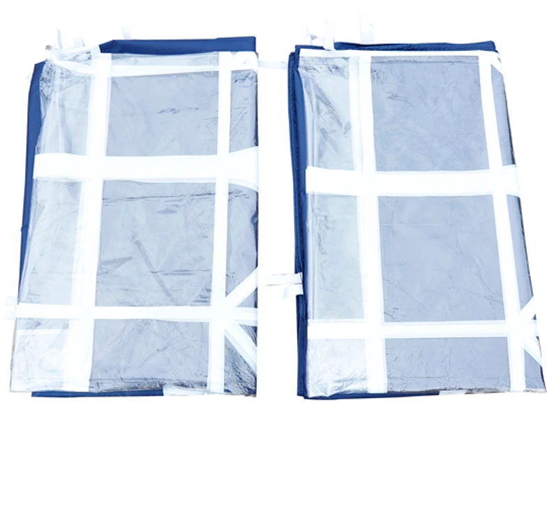 Outsunny 2 Pannelli laterali per gazebo pieghevole, blu, 3x2m