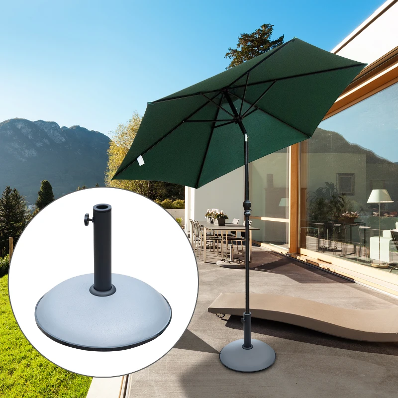 Outsunny Suport Baza pentru Umbrela de Gradina in Ciment 20kg, Φ45x36cm