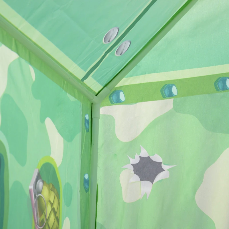 HOMCOM Cort de Joaca pentru Copii 3+ Ani pentru Intern si Extern Verde 93x69x103cm