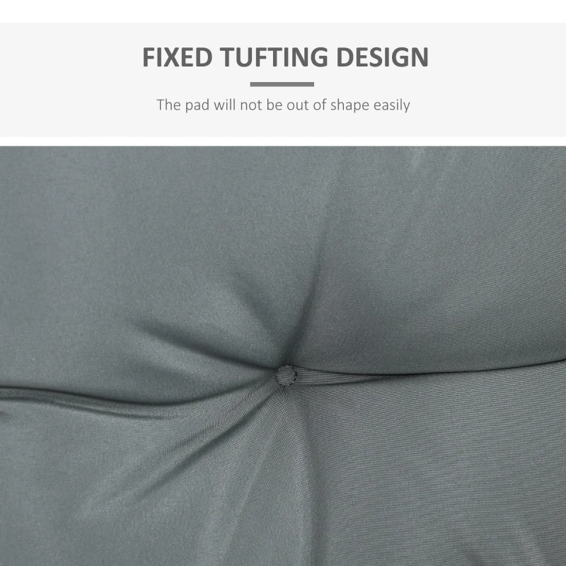 OutSunny Set 3 Perne pentru Canapea Paleti captusite in polister, Gri inchis