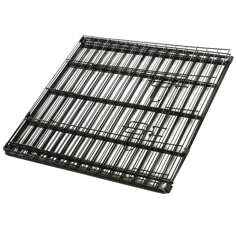 PawHut tarc tip plasa pentru animale, 8 bucati 61x61cm, negru