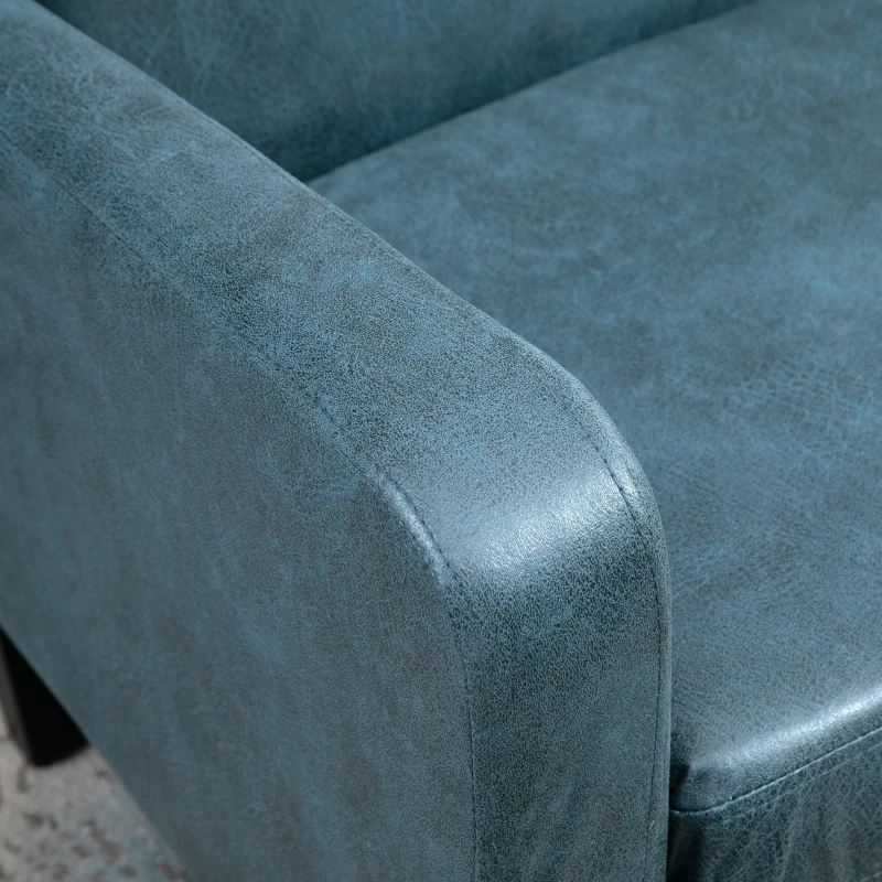 HOMCOM Canapea 2 Locuri din Stofa, Mobilier Modern pentru Living si Birou
