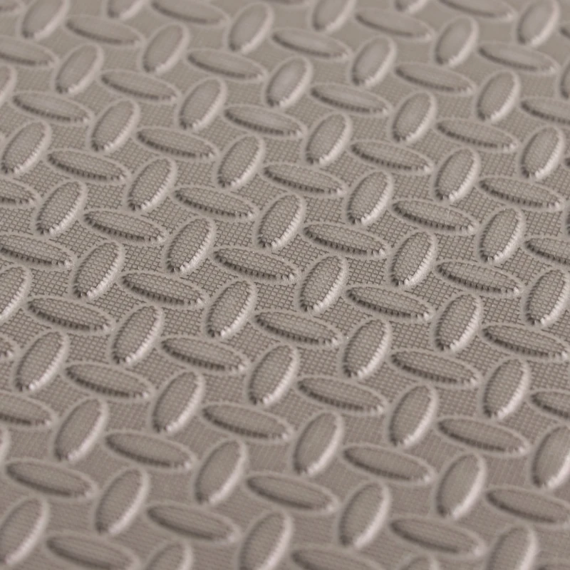 HOMCOM Covor Puzzle Antiderapant Efect Lemn 9 Piese Suprafata acoperita 3,24m²