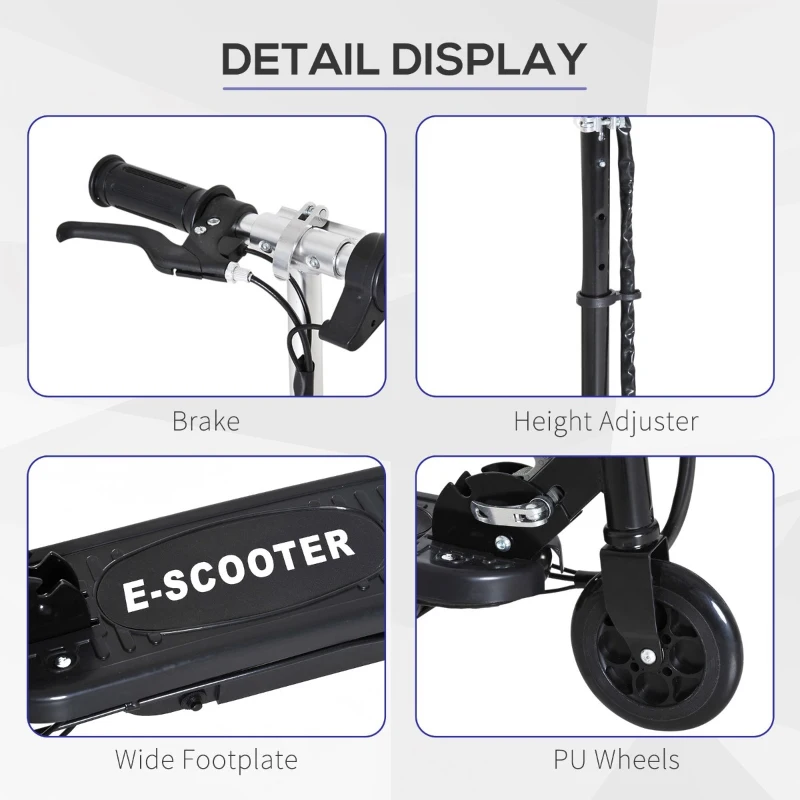 HOMCOM trotineta electrica, pentru copii, 74x36x73-91cm