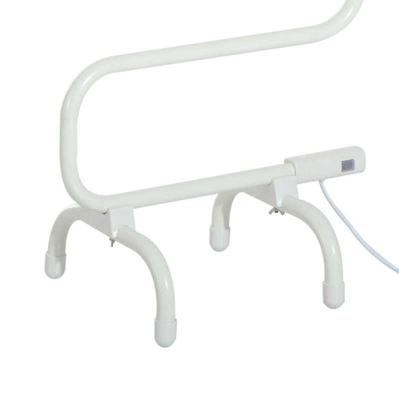 Homcom Suport uscat prosoape Electric 100W cu Forma S Alb 50x30x95cm