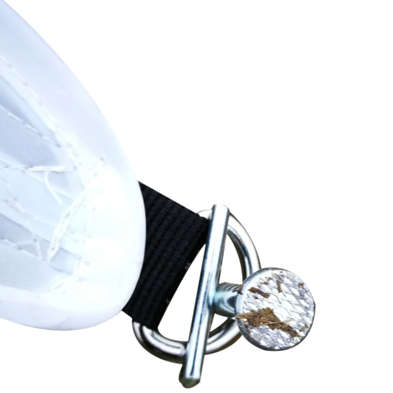 Outsunny Schelet Perdea Foisor Parasolar Impermeabil in Poliester, Alb, 10x10x4m