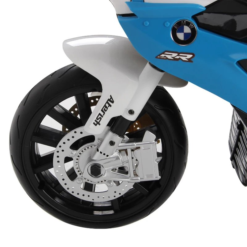 HOMCOM Motoreta Electrica pentru Copii BMW RR 12V, Negru si Albastru