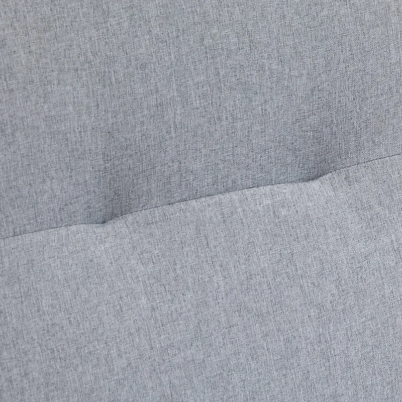 HOMCOM Set 2 Scaune Capitonate Spatar Înalt Picioare de Lemn Tapiţerie Ţesatura