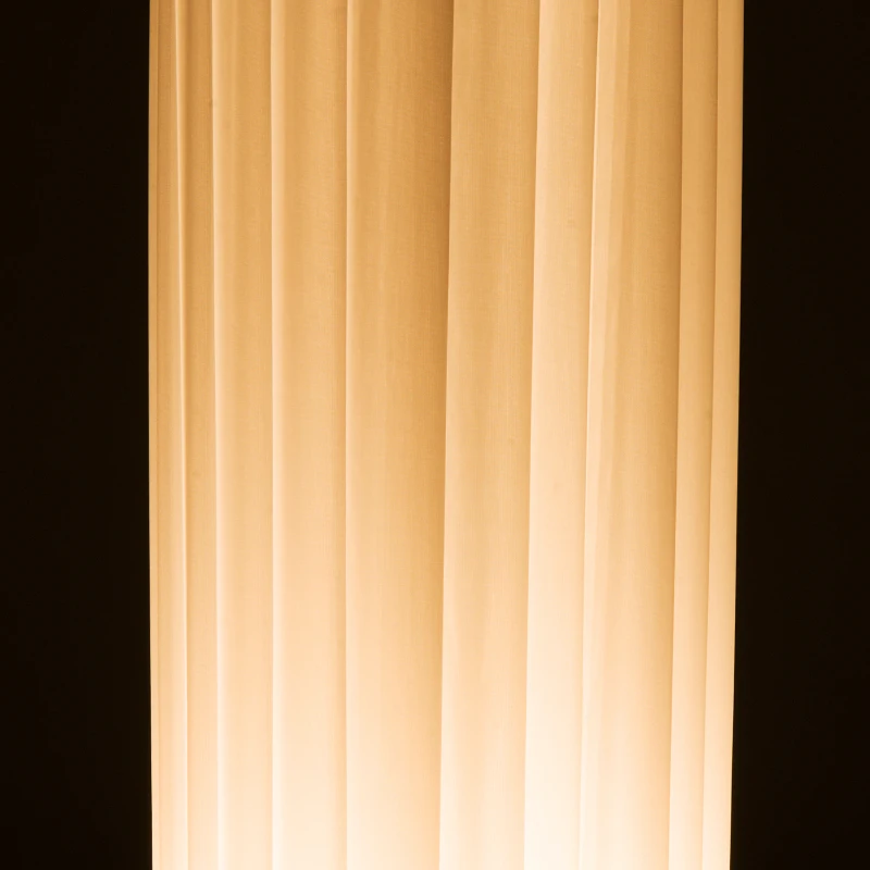 Homcom Lampada da Terra in Acciaio, Bianco, 15x15x120cm