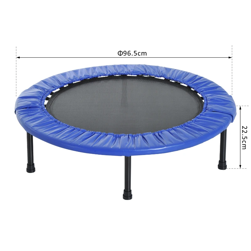 HOMCOM Trambulina Elastica Fitness Pliabila Φ96.5x22.5cm