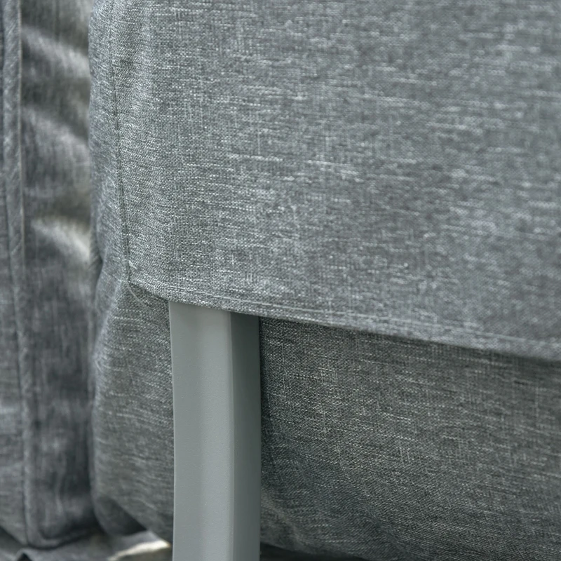 Outsunny Set 2 Canapele de Exterior Spatar Rabatabil si 1 Masuta de Gradina