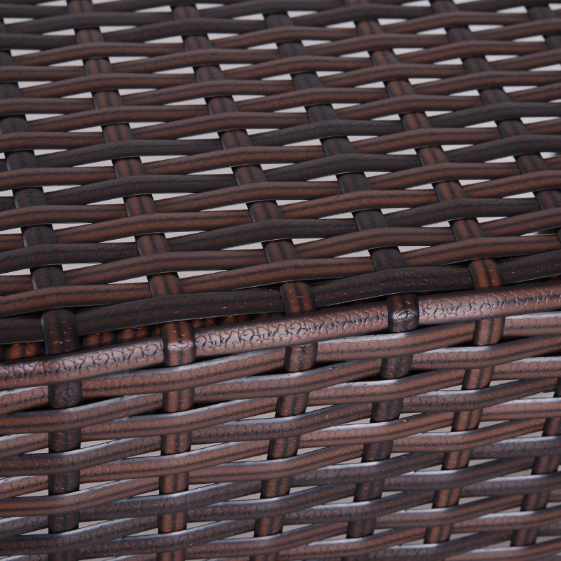 Outsunny Set 3 Masute de Gradina in PE Rattan,Maro