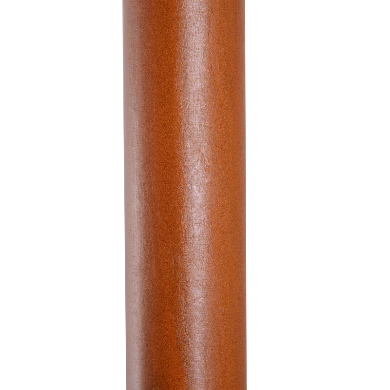 Outsunny Umbrela de Soare de Gradina Acoperis Dublu , Bambu si Poliester,Crema, 3x3m