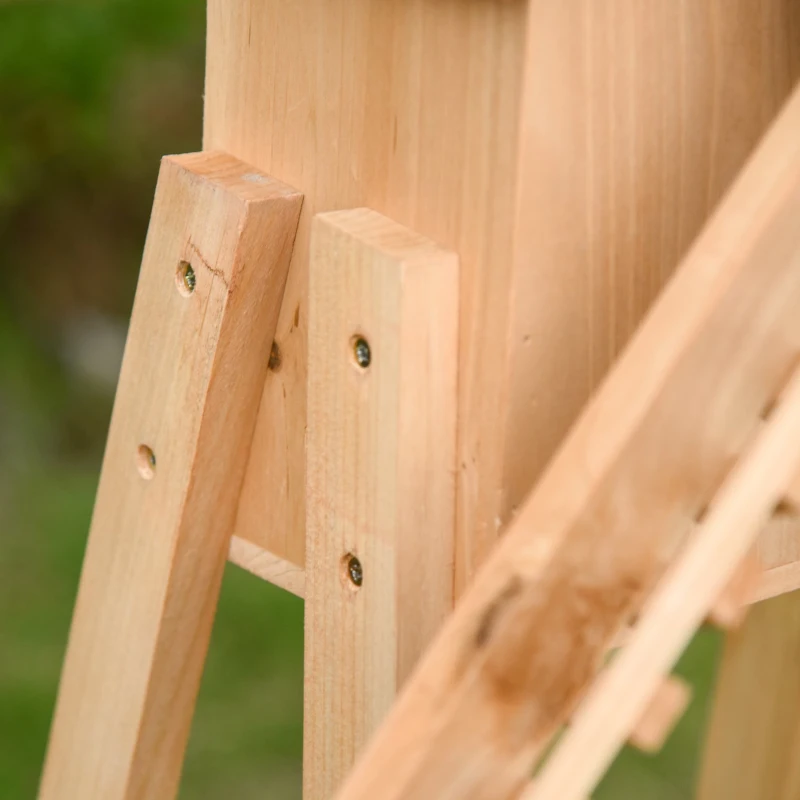 Outsunny Vaza pentru Plante ridiate cu Morisca si Casuta din lemn