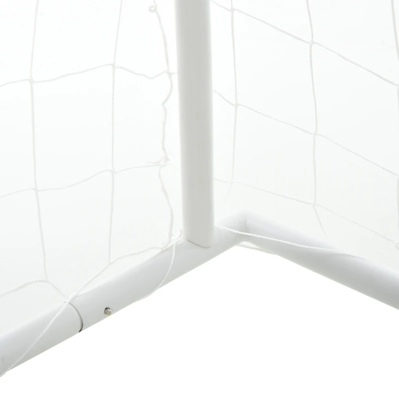 HOMCOM 3-in-1 Poarta de fotbal Poarta de tragere pentru Adulti Copii cu Plasa Tedoron Alba