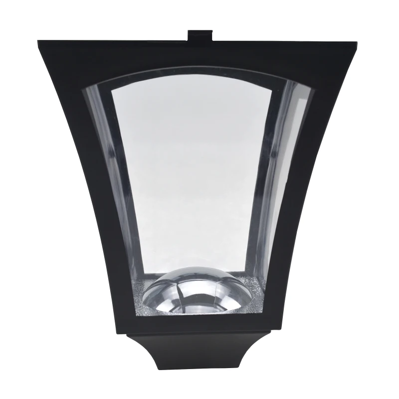 Outsunny Felinar LED Solar 160 cm – Design Negru pentru Gradina