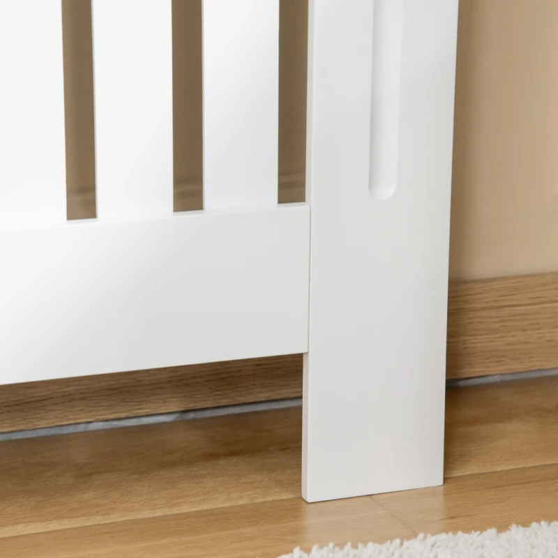 HOMCOM Mobilier Calorifer cu Lamele si Rafturi Supeiroare MDF PAL aspect Lemn