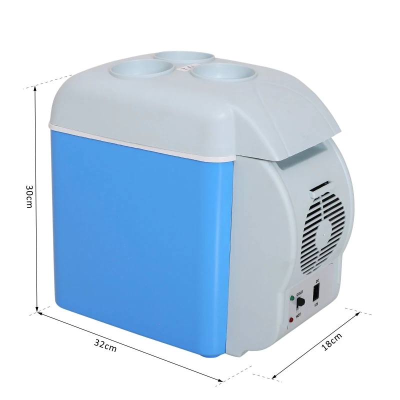 Homcom Frigider Termoelectric 7.5L 48W Albastru