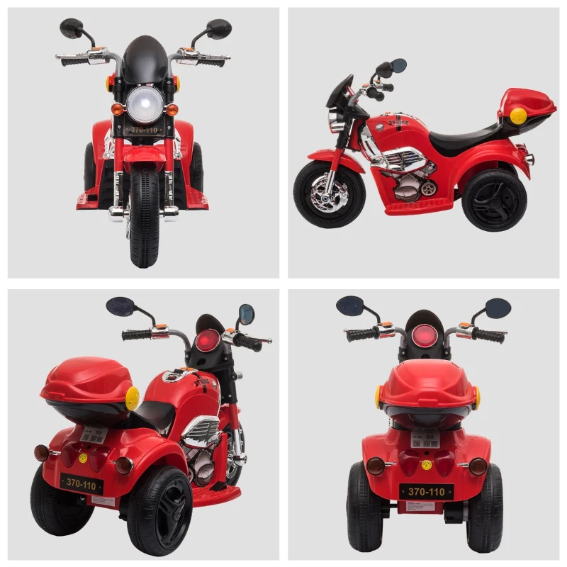 HOMCOM motocicleta electrica pentru copii, 87x46x54 cm, rosie