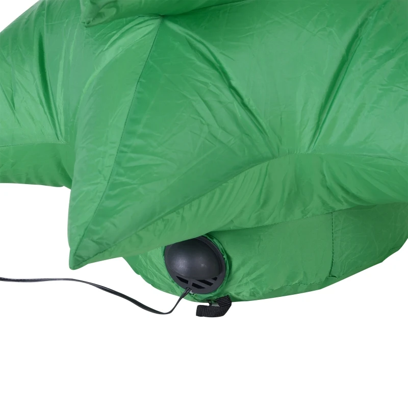 Homcom Brad de Craciun Gonflabil cu Cutii de Cadouri Lumini LED Alb 120cm