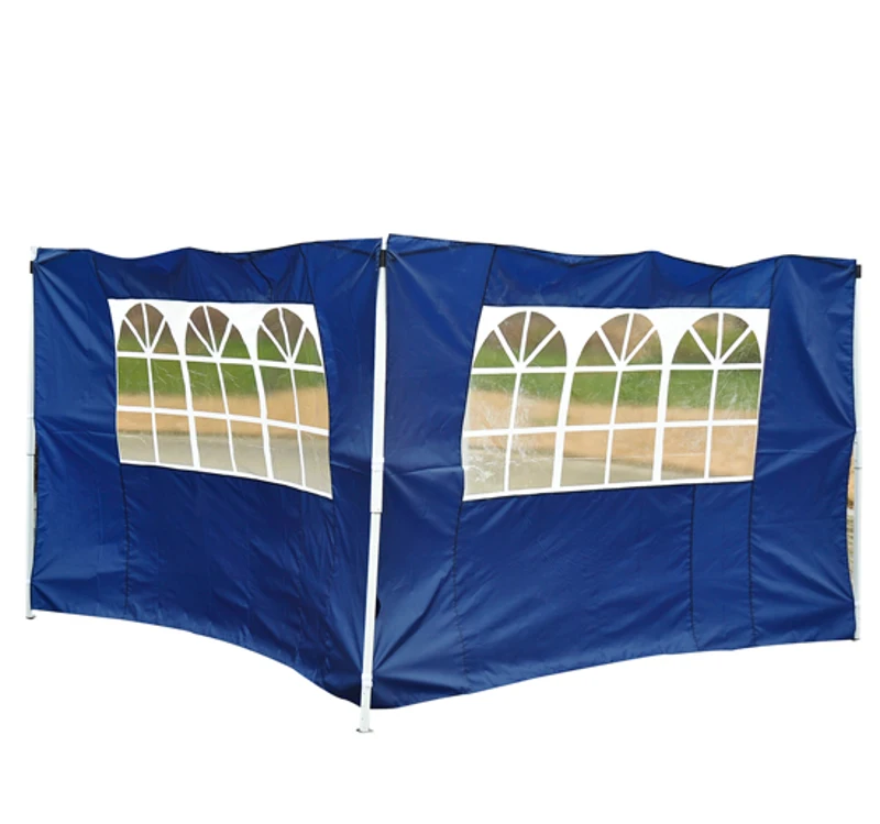 Outsunny 2 Pannelli laterali per gazebo pieghevole, blu, 3x2m